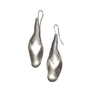 Robert Lee Morris Studio Sterling Silver Elongated Drop Earrings